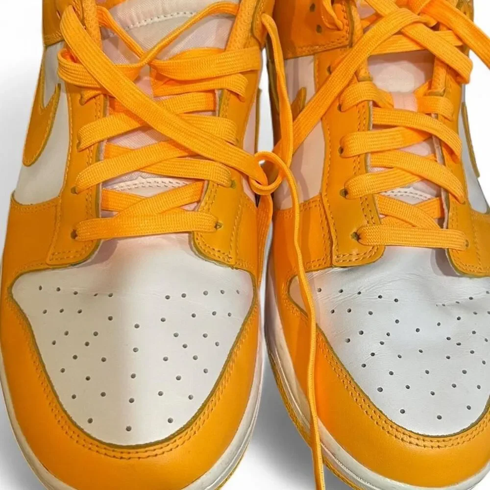 Nike Men's Orange and Yellow Trainers